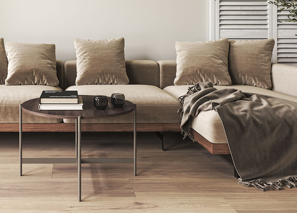 living-room-with-a-sofa-sculpted-glass-coffee-table-and-fur-throw-pillows