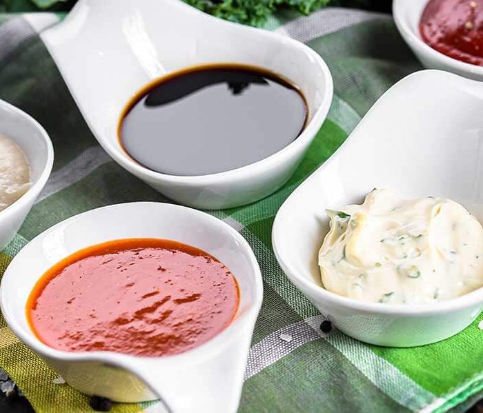 Sauces with spicy garlic ketchup