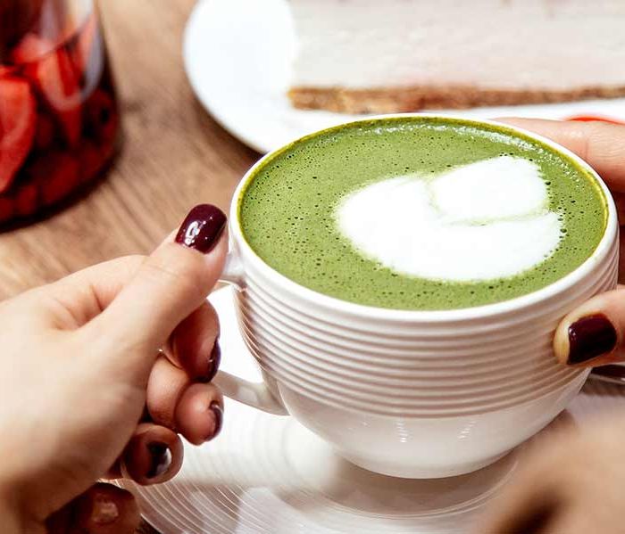 Matcha with alternative coconut milk