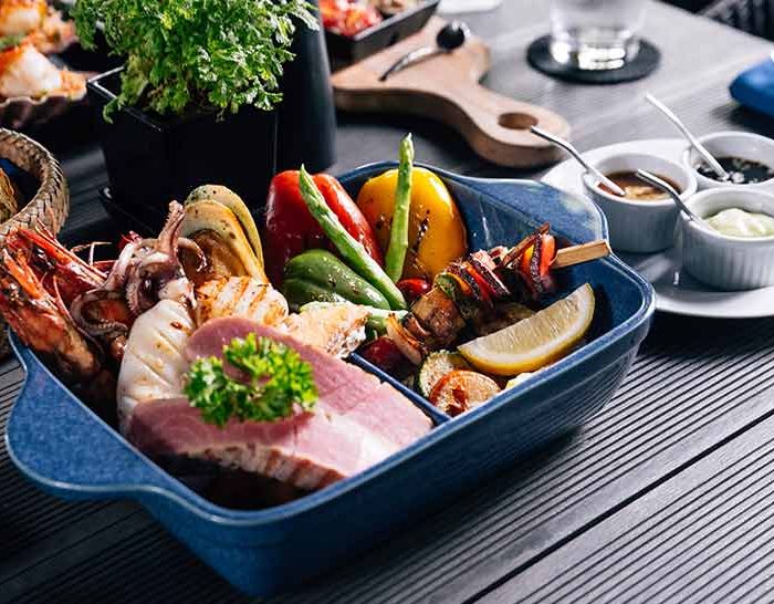 Family-Friendly Buffet with Fried Fish and More