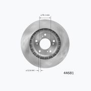 Trinexis Disc Brake Rotor 54048