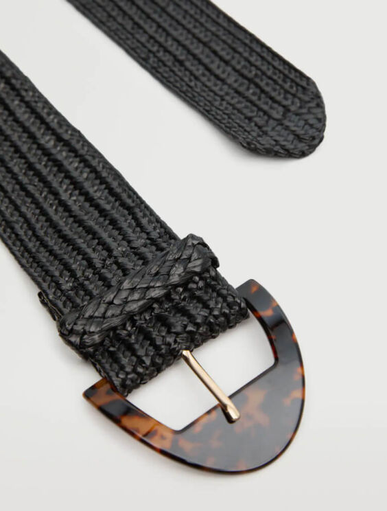 Tortoiseshell buckle belt