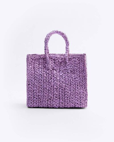 Woven violet bag