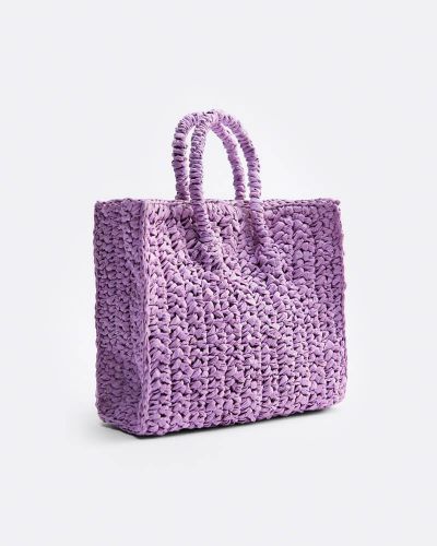 Woven violet bag