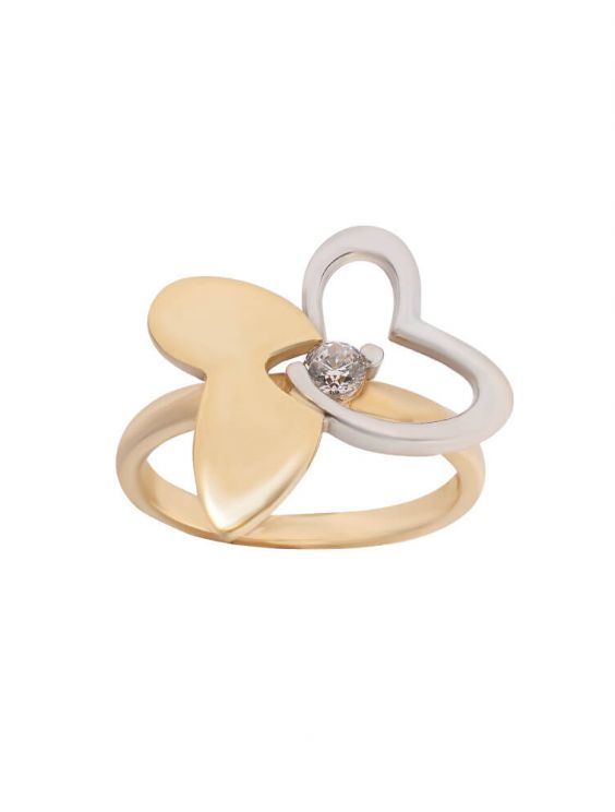 Golden Ring with Pearl