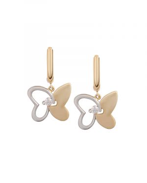 Gold Butterfly Earrings