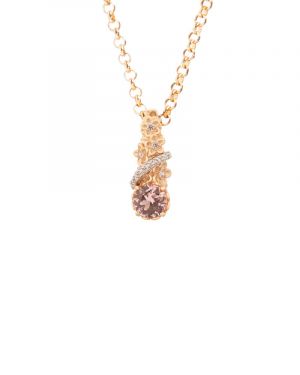 Necklace With Pink Stone