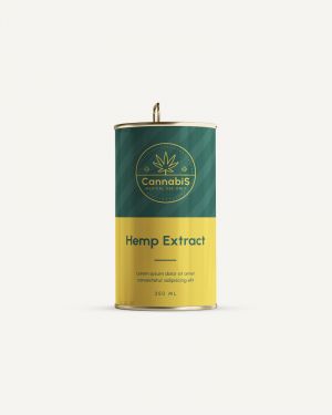 Hemp Extract Oil Bottle