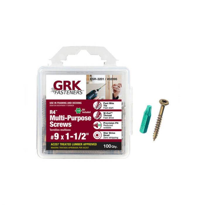 R4 Screw Handy-Pak 9 x 1in1/2