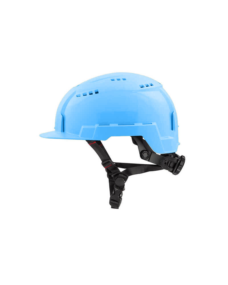 White Front Brim Vented Helmet with BOLT Class C