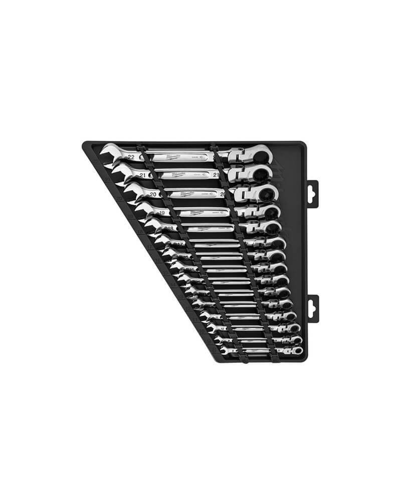 Combination Wrench Set Metric Flex Head Ratcheting