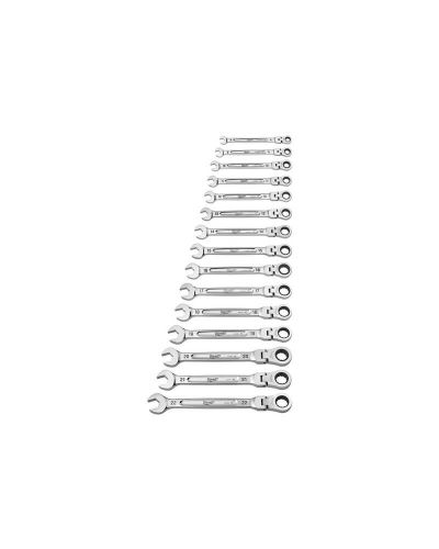 Combination Wrench Set Metric Flex Head Ratcheting