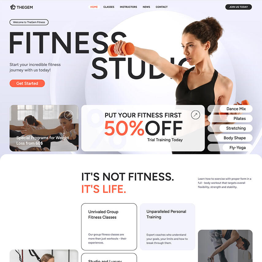 Gym & Fitness (Light)