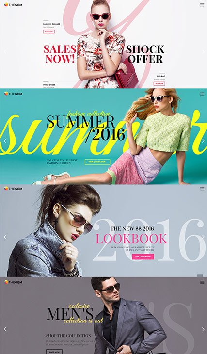 Horizontal Slider Lookbook