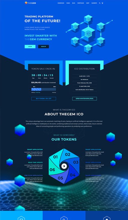 TheGem ICO Landing