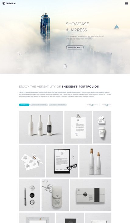 Portfolio minimalistic